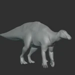 Tenontosaurus Basemesh 3D Model_(3)