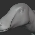 Tenontosaurus Basemesh 3D Model_(5)