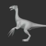 Therizinosaurus Basemesh 3D Model_(5)