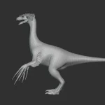 Therizinosaurus Basemesh 3D Model_(6)