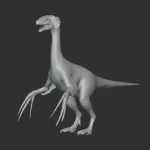 Therizinosaurus Basemesh 3D Model_(8)
