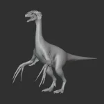 Therizinosaurus Basemesh 3D Model_(9)