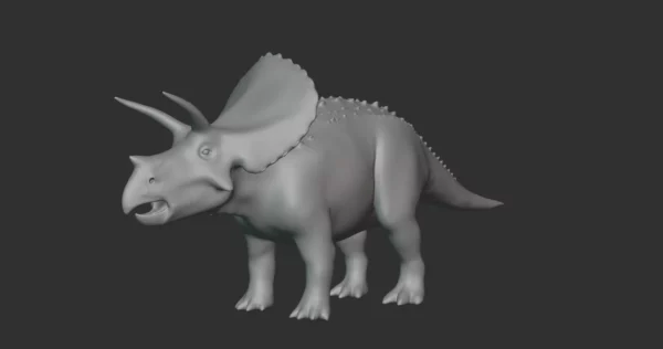 Torosaurus Basemesh 3D Model Free Download 3D Model Creature Guard 3