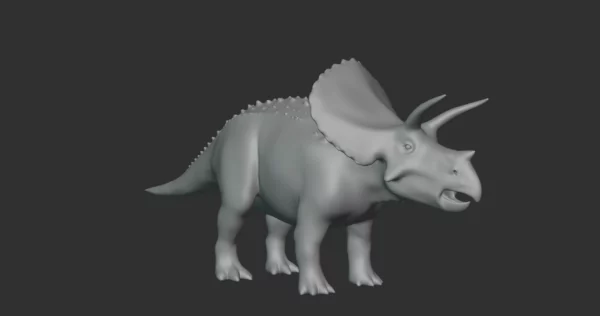 Torosaurus Basemesh 3D Model Free Download 3D Model Creature Guard 4