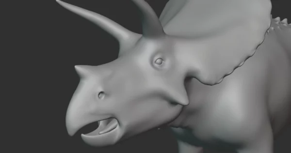 Torosaurus Basemesh 3D Model Free Download 3D Model Creature Guard 6