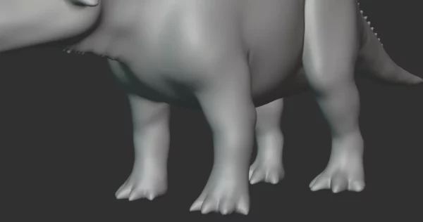 Torosaurus Basemesh 3D Model Free Download 3D Model Creature Guard 7