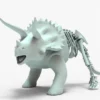 Triceratops 3D Model Rigged Basemesh Skeleton 3D Model Creature Guard 24