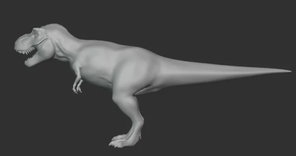 Tyrannosaurus Basemesh 3D Model Free Download 3D Model Creature Guard 6