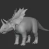 Utahceratops Basemesh 3D Model Free Download 3D Model Creature Guard 12