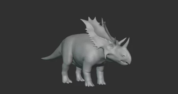 Utahceratops Basemesh 3D Model Free Download 3D Model Creature Guard 4