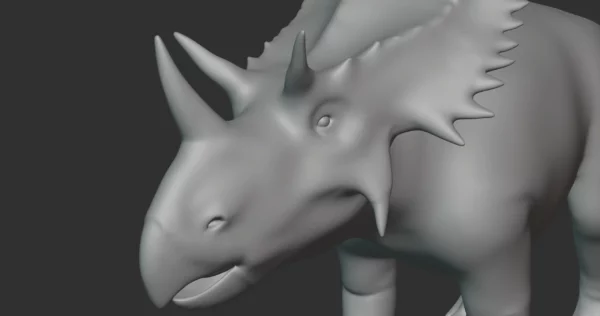 Utahceratops Basemesh 3D Model Free Download 3D Model Creature Guard 6