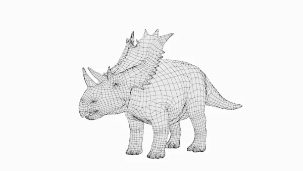 Utahceratops Basemesh 3D Model Free Download 3D Model Creature Guard 9