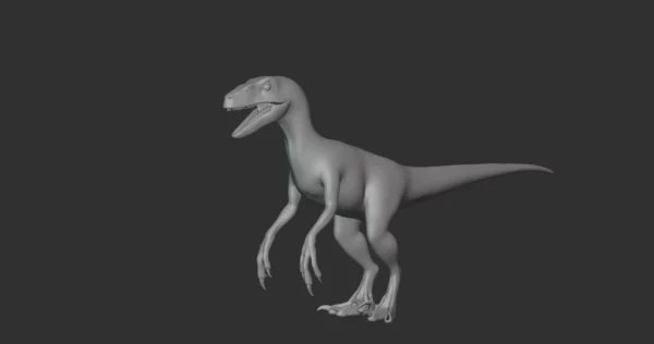 Velociraptor Basemesh 3D Model Free Download 3D Model Creature Guard 3