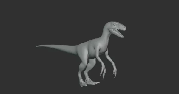 Velociraptor Basemesh 3D Model Free Download 3D Model Creature Guard 4
