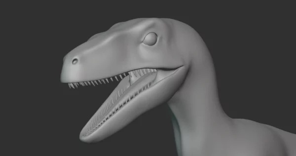 Velociraptor Basemesh 3D Model Free Download 3D Model Creature Guard 7