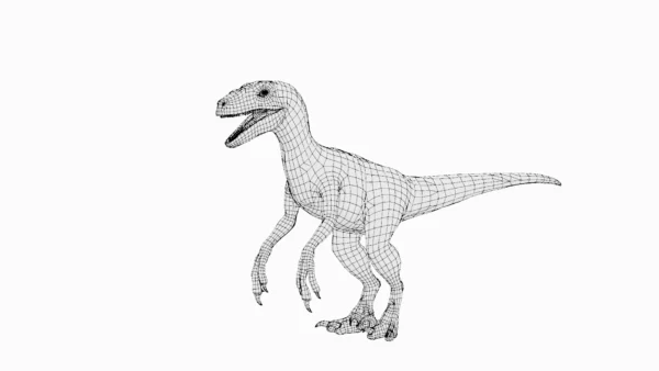 Velociraptor Basemesh 3D Model Free Download 3D Model Creature Guard 9