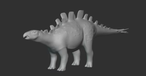 Wuerhosaurus Basemesh 3D Model Free Download 3D Model Creature Guard 3