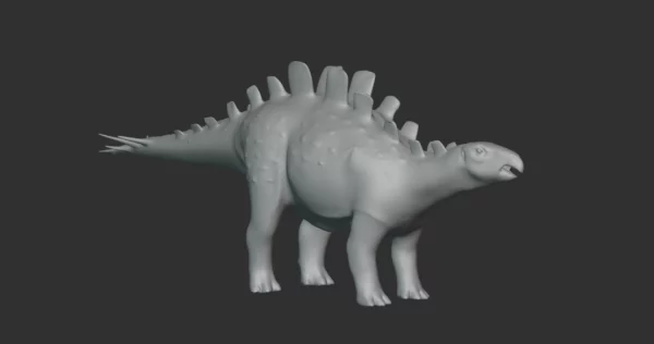 Wuerhosaurus Basemesh 3D Model Free Download 3D Model Creature Guard 4