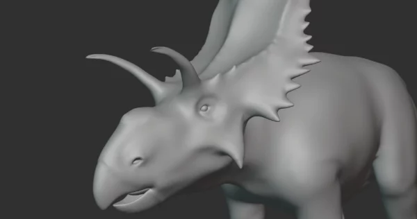 Xenoceratops Basemesh 3D Model Free Download 3D Model Creature Guard 6