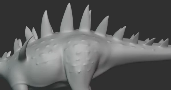 Yingshanosaurus Basemesh 3D Model Free Download 3D Model Creature Guard 8