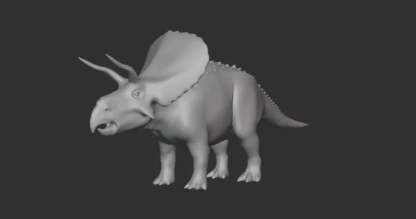 Zuniceratops Basemesh 3D Model Free Download 3D Model Creature Guard 3