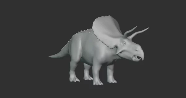 Zuniceratops Basemesh 3D Model Free Download 3D Model Creature Guard 4