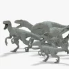 Collection of Raptor 3D Models Rigged Basemesh 3D Model Creature Guard 26