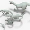 Collection of Raptor 3D Models Rigged Basemesh 3D Model Creature Guard 35