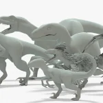 Raptor 3D Model Rigged Basemesh_(2)