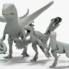 Collection of Raptor 3D Models Rigged Basemesh 3D Model Creature Guard 46