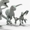 Collection of Raptor 3D Models Rigged Basemesh 3D Model Creature Guard 48