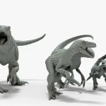 Raptor 3D Model Rigged Basemesh_(3)