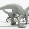 Collection of Raptor 3D Models Rigged Basemesh 3D Model Creature Guard 31