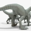 Collection of Raptor 3D Models Rigged Basemesh 3D Model Creature Guard 32