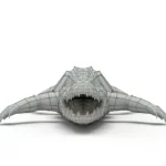 Alligator 3d model_(9)