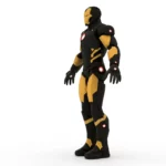 Black Iron Man 3d model_(3)