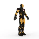 Black Iron Man 3d model_(7)