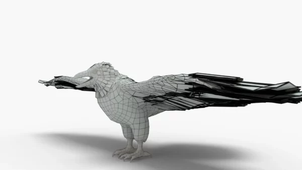 Crow 3D Model Free Download 3D Model Creature Guard 9