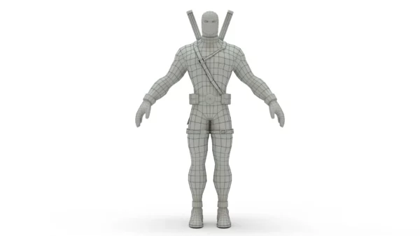 Deadpool 3D Model Free Download 3D Model Creature Guard 9