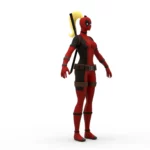 Deadpool Lady 3d model_(1)