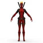 Deadpool Lady 3d model_(2)