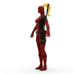 Deadpool Lady 3d model_(3)