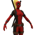 Deadpool Lady 3d model_(6)