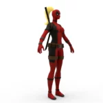 Deadpool Lady 3d model_(7)