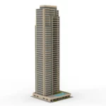 High Rise Apartment Building 3D Model_(1)