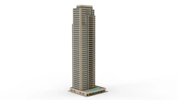 High Rise Apartment Building 3D Model Free Download 3D Model Creature Guard 2