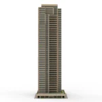 High Rise Apartment Building 3D Model_(2)