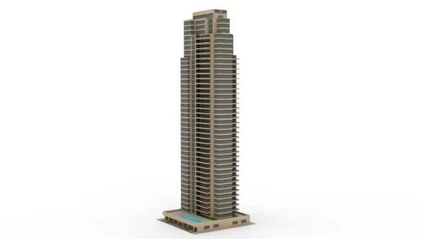 High Rise Apartment Building 3D Model Free Download 3D Model Creature Guard 4