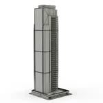 High Rise Apartment Building 3D Model_(9)