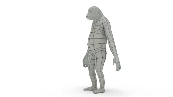 Chimpanzee 3D Model Free Download 3D Model Creature Guard 9